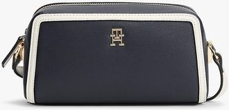 Tommy Hilfiger Womens Monogram Crossbody Bag - Space Blue