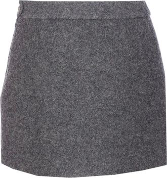 Dunst Minigonna con zip - Grigio