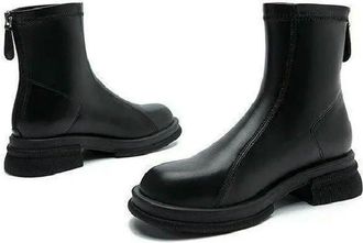 Generic YUJIEBB Cotton Shoes, Comfy Durable Warm Ankle Boots for Women Black