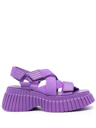 Camper BCN 70mm touch-strap sandals - Purple