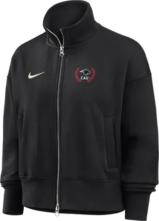 Nike Womens College (Clark Atlanta University) Nike Womens Phoenix Fleece Track Jacket in Black | ZW052NCLAU26-BLK