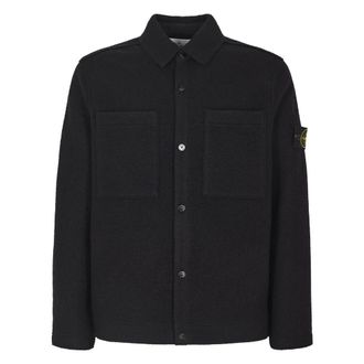 Stone Island Jassen, Heren, Zwart, L, Zwarte Herentruien