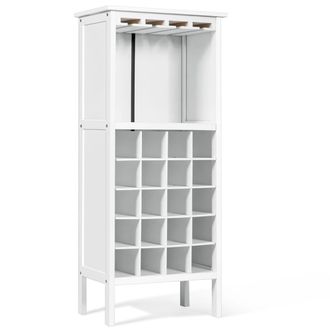 Giantex Expositor de vino blanco 42x24,5x96cm