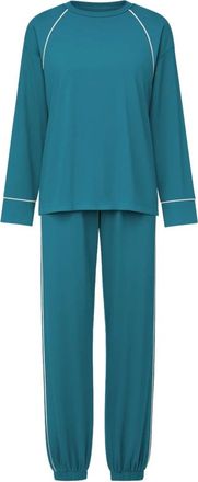 Twinset Lange Pyjamaset - Dames - Pyjama - Blauw - S - Polyester - Nachtkleding