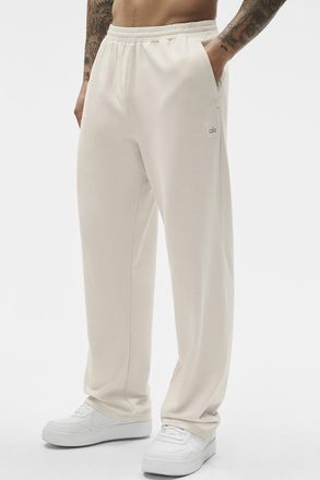 Alo | Double Take Straight Leg Pants in Bone Beige, Size: Medium