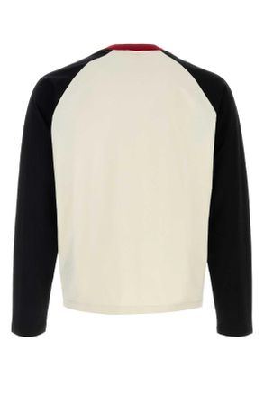 Versace Mens Ivory Cotton T-Shirt 2w0k0dirtywhiteblack T-shirts And Polos