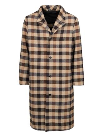 Hannes Roether checked single-breasted coat - Beige