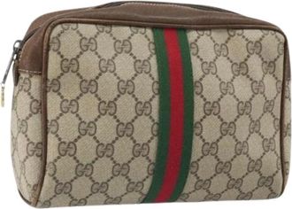 Gucci Pre-owned Clutches, female, Beige, Size: ONE SIZE Pre-owned Plastic Clutch