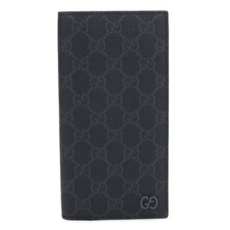 Gucci Black Pvc Long Wallet (Bi-Fold) (Pre-Owned)
