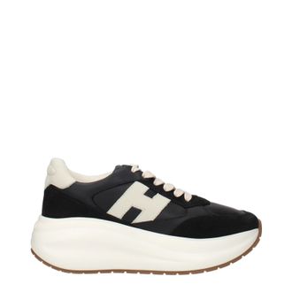 Hogan Sneakers Damen Leder Schwarz/Beige