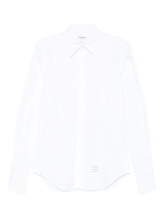 Thom Browne Overhemd met 3-Stripes logo - Wit