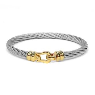 Charriol Ibiza Bangle in Steel/Gold at Nordstrom, Size 6.5