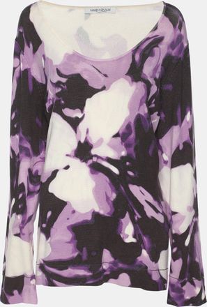 Marina Rinaldi Multicolor Printed Silk Sweater