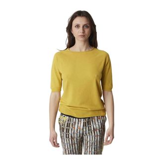 Alpha Studio Maglia Girocollo M/M - Dames - Truien - Geel - Maat: M
