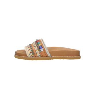 Inuovo Inuovo, Schoenen, Dames, Veelkleurig, 40 EU, Leer, Kleurrijke Leren Slippers met Stijlvolle Details
