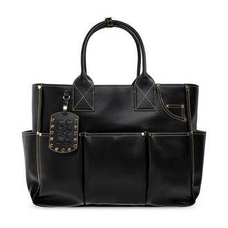 Ganni Tote Bags, female, Black, Size: ONE SIZE Shopper Bag