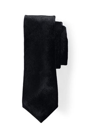 Lands End Pattern Necktie in Black at Nordstrom