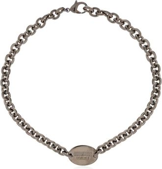 Dsquared2 Logo Tag Ketting - Heren - Kettingen - Grijs - ONE Size - Accessoires