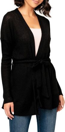 Gibsonlook My Way Belted Convertible Cardigan in Black at Nordstrom, Size Xx-Small