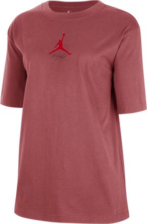 Nike Womens Atlanta Hawks Courtside Statement Edition Jordan NBA T-Shirt in Red | HQ0702-691