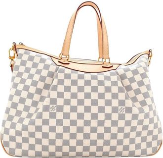 Louis Vuitton White Damier Siracusa Gm (Authentic Pre-Loved)