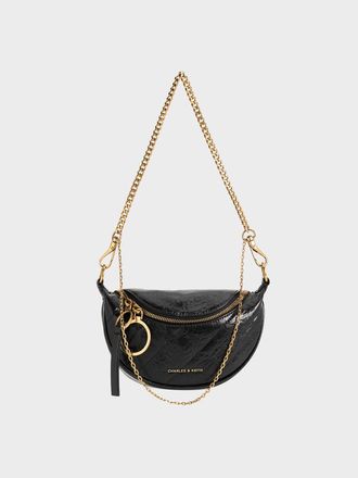 Charles & Keith Philomena Half-Moon Crossbody Bag