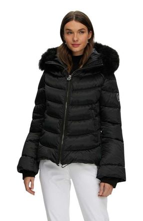 Gorski Apres-Ski Short Jacket With Detachable Toscana Trim in Black/black at Nordstrom, Size X-Small