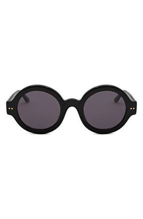Marni 50mm Round Sunglasses in Black /Grey at Nordstrom Rack