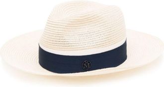 Maison Michel Henrietta straw fedora hat - women - Straw - S - Neutrals
