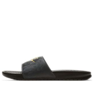 Nike Benassi Slide Black Camo Orange 343880-031