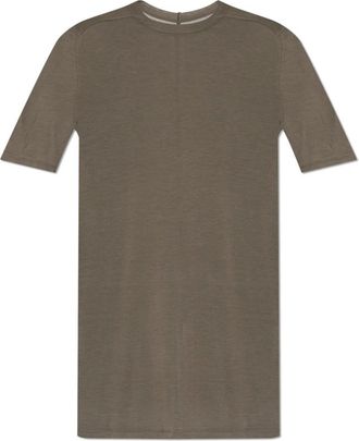 Rick Owens T-shirt met ronde hals - Heren - T-shirts - Grijs - L - Katoen - Tops