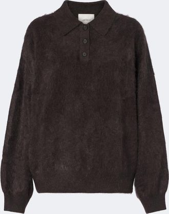 Lisa Yang Pullover polo Valdis in cashmere