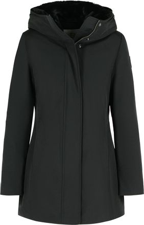 Woolrich Boulder schwarzer Baumwollmischung Parka