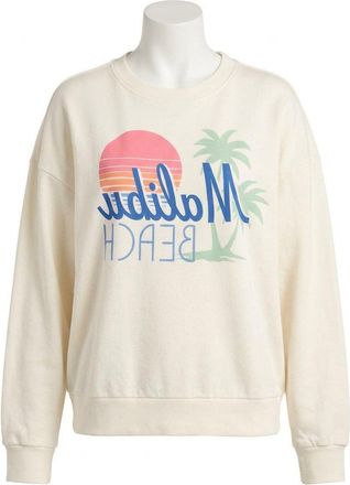 Z Supply Malibu Beach Sunday Sweatshirt In Sea Salt