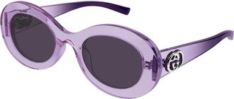 Gucci GG2026S 003 Womens Sunglasses Purple Size 51 - Free RX Lenses - Free RX Lenses