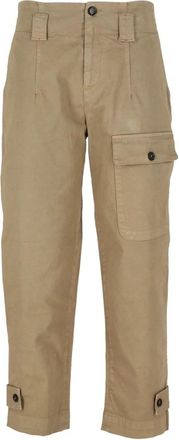 Pinko Gabardine broek in kleur V64 - Dames - Straight fit broeken - Beige - L - Broeken