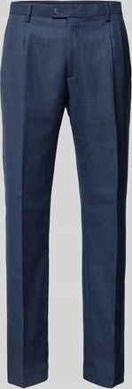 Christian Berg Slim Fit Anzughose mit B&uuml;gelfalten in Blau, Gr&ouml;&szlig;e 48