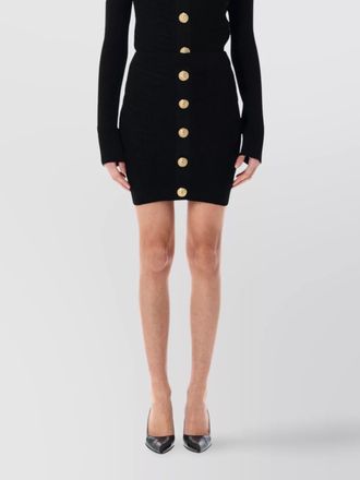 Balmain mini jupe À boutons dorÉs
