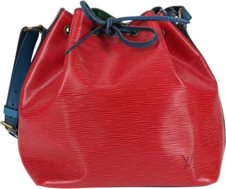 Louis Vuitton Petit Noé Red Leather Shoulder Bag (Pre-Owned)