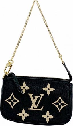 Louis Vuitton Beige Black Pouch (Pre-Owned)