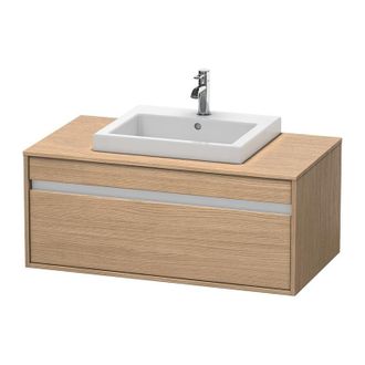 Duravit Duravit Ketho M&oacute;dulo Mural 6795, 1 Extra&iacute;ble, 1000mm, Para 1 Lavabo Empotrado, Centralizado, Color (frente/cuerpo): Decoraci&oacute;n Roble Europeo - Kt67950