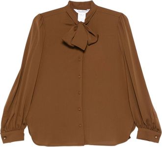 Max Mara Bow-detailing Buttoned Blouse