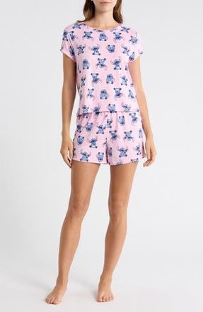 Disney Lilo & Stitch Short Pajamas in Pink Print at Nordstrom Rack, Size X-Large