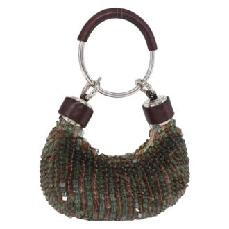 Chlo&eacute; Mini borsa a mano Pre-owned con perline - - Pre-owned - Donna - Verde - ONE SIZE