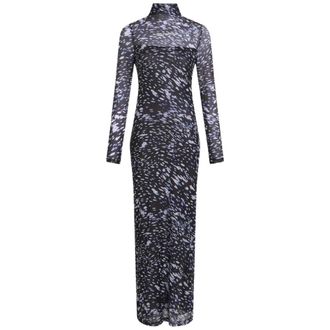 Karl Lagerfeld Mesh Lights AOP Jurk - Dames - Maxi kleedjes - Veelkleurig - S - Polyester - Kleedjes
