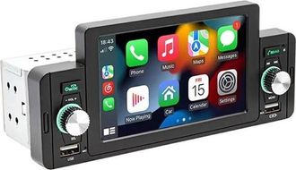 OEM Swm 160c Bluetooth/carplay/usb Negro - Autorradio 1 Din