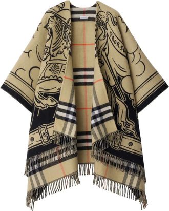 Burberry Sciarpa con motivo Equestrian Knight - Toni neutri