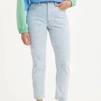 Levi's Womens 501 Skinny Jeans In Blue, White