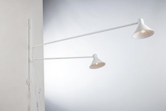 Luce-Ambiente-Design Duetto White Metal Wall Sconce (2xe27)