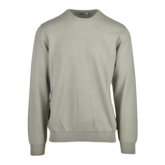 Alpha Studio Truien & Vesten, Heren, Groen, L, Kasjmier, Pullover Girocollo